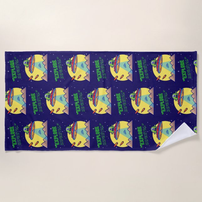 Toalla De Playa Explorar infinito (Anverso)