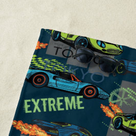 Toalla De Playa Extreme Tokyo Street Racing Pattern