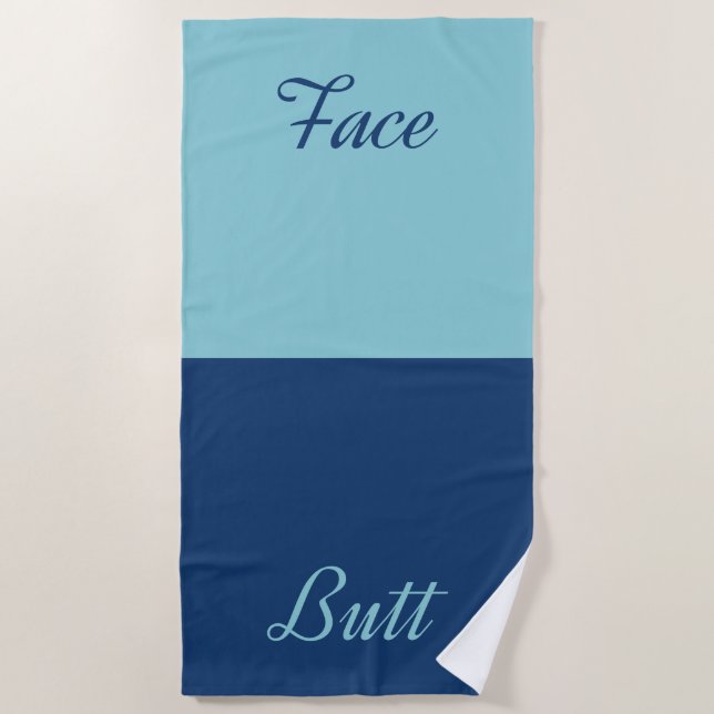 Toalla De Playa Face Butt (Anverso)