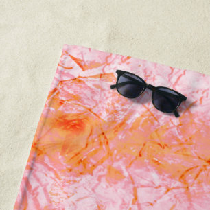 Toalla De Playa Falsa pele de salmão, com partes clareadas