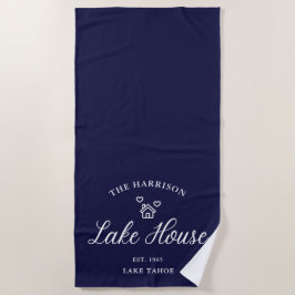 Toalla De Playa Family Lake House Coastal Custom Decor