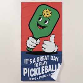 Toalla De Playa Famoso Baloncesto Un Gran Día Para Jugar Al Pickle