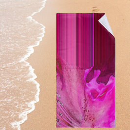 Toalla De Playa Fantasía de fucsia - abstracto