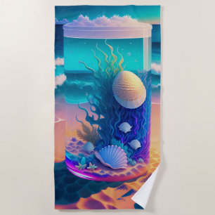 Toalla De Playa Fantasía de vidrio de mar