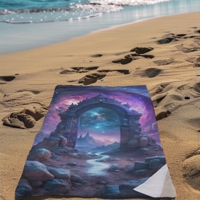 Toalla De Playa Fantasía del portal galáctico | Puerta de enlace c (Subido por el creador)