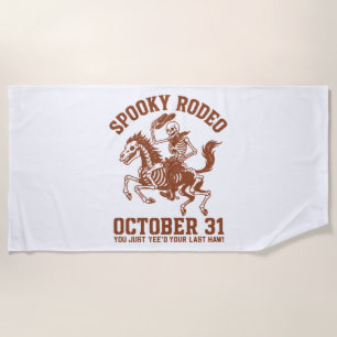 Toalla De Playa Fantasma Rodeo Halloween Octubre 31