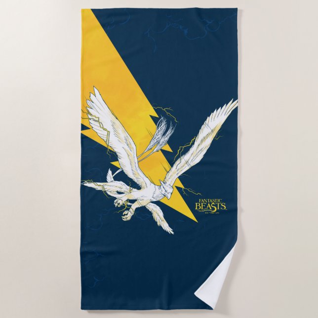 Toalla De Playa Fantastic Beasts Thunderbird (Anverso)