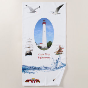 Toalla De Playa Faro de Cape May