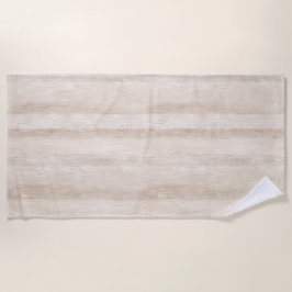 Toalla De Playa Faux Rustic Cream Wood