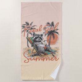 Toalla de playa Feral Girl Summer 