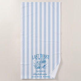 Toalla De Playa Fiesta de Despedida de Soltera Costera Cóctel Mode