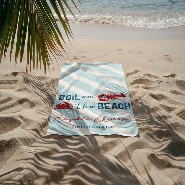 Toalla De Playa Fiesta de soltera con mariscos hervidos (Subido por el creador)