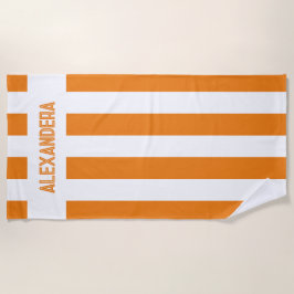 Toalla De Playa Fiesta de Soltera Naranja