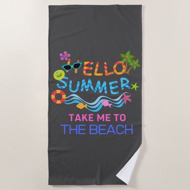 Toalla De Playa Fiesta de Summer Sea Beach (Anverso)