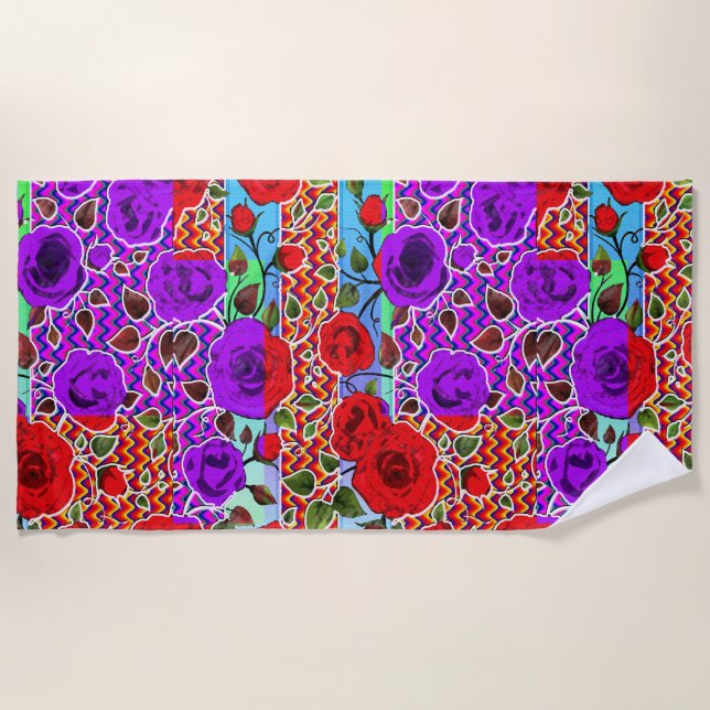 Toalla De Playa Fiesta Jardín Mexicano (Anverso)