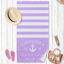 Toalla De Playa Fin de semana de despedida de soltera náutico Lava