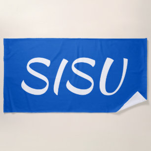 Toalla de playa finlandesa SISU (azul)
