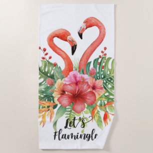 Toalla De Playa Flamingle Flamingo's