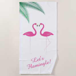 Toalla De Playa Flamingle Tropical Flamingo Beach Towel