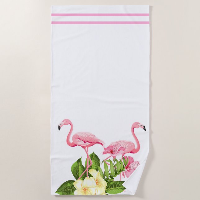 Toalla de playa Flamingo (Anverso)