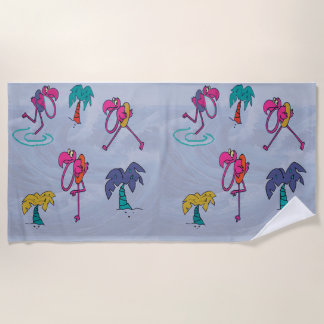 Toalla De Playa Flamingo Beach Towel