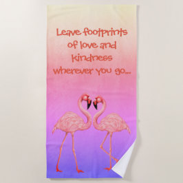 Toalla De Playa Flamingo Dance