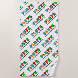 Toalla De Playa Flauta colorida