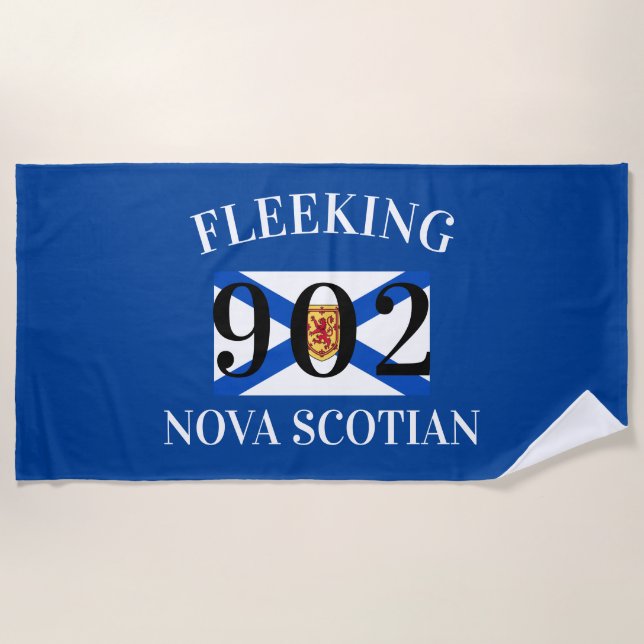 Toalla De Playa Fleeking Nova Scotian Halifax Dartmouth 902 person (Anverso)