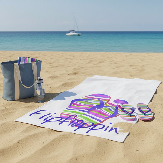Toalla De Playa Flip floppin' (Subido por el creador)