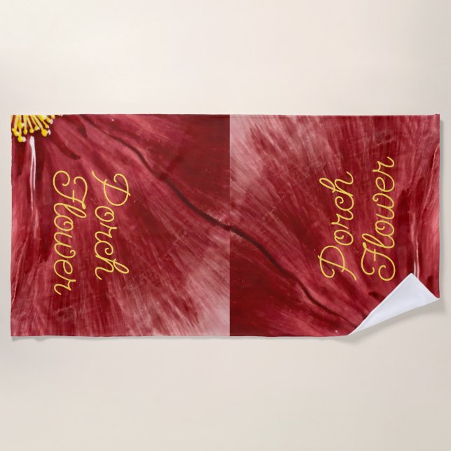 Toalla De Playa Flor de cerdo / Original / (Anverso)