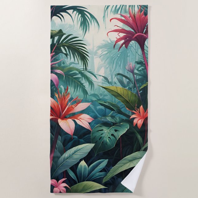 Toalla De Playa Flor de jungla (Anverso)
