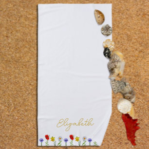 Toalla De Playa Flor silvestre