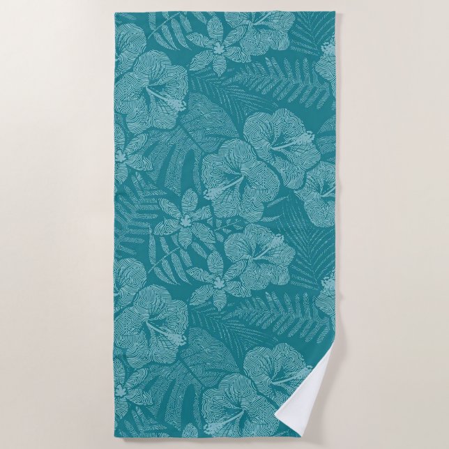Toalla De Playa Floral (Anverso)