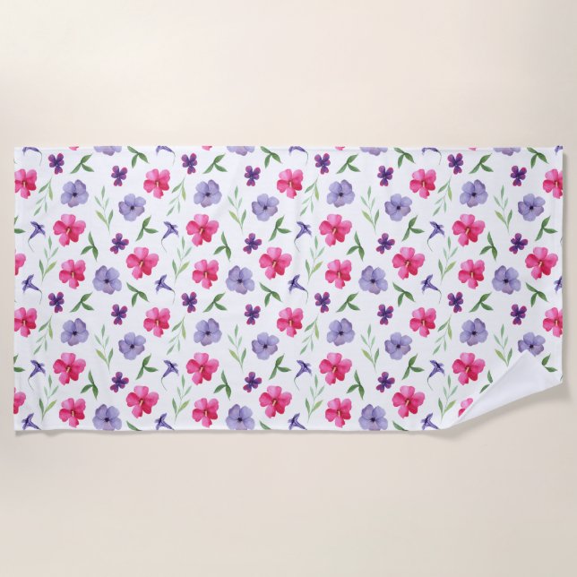 Toalla De Playa Floral (Anverso)