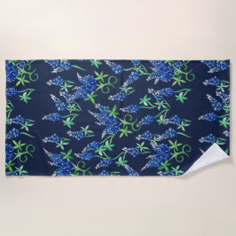 Toalla De Playa Floral de Bluebonnets de Texas