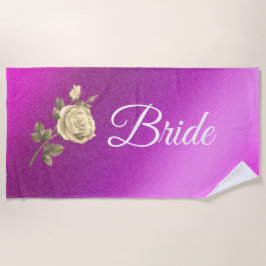 Toalla De Playa Floral elegante