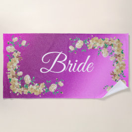 Toalla De Playa Floral elegante