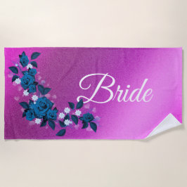 Toalla De Playa Floral elegante