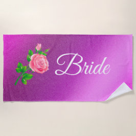 Toalla De Playa Floral elegante