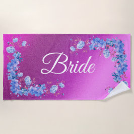 Toalla De Playa Floral elegante