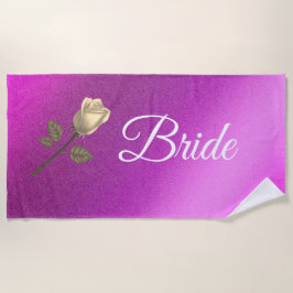 Toalla De Playa Floral elegante