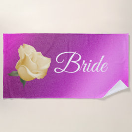 Toalla De Playa Floral elegante