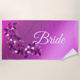 Toalla De Playa Floral elegante