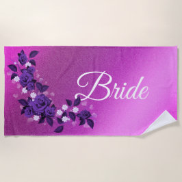 Toalla De Playa Floral elegante