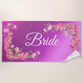 Toalla De Playa Floral elegante