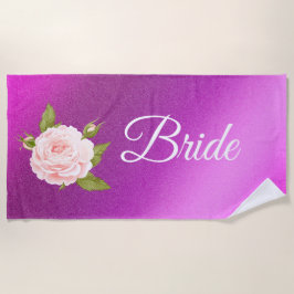 Toalla De Playa Floral elegante