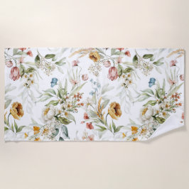 Toalla De Playa Floral estética