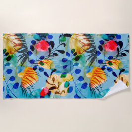 Toalla De Playa Floral estética