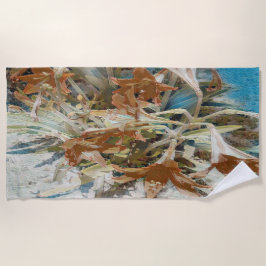 Toalla De Playa Floral exótica