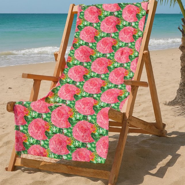 Toalla De Playa Floral rosa rosa/bovina (Subido por el creador)